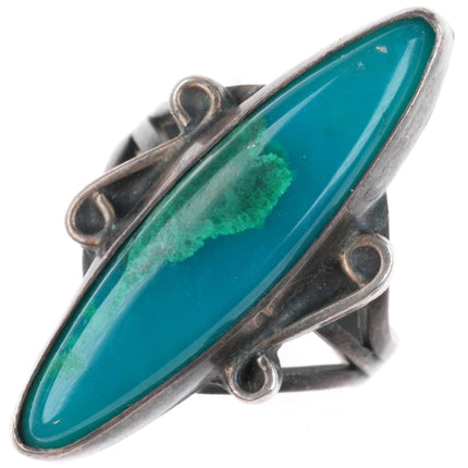 sz4 vintage Navajo Arizona Gem Silica sterling silver ring