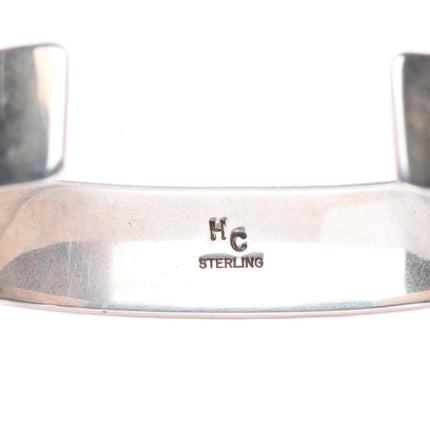 6.7" Herbert Cayatineto Navajo sterling silver Sugilite row cuff bracelet