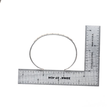 6.2" MM Rogers 14k gold/sterling silver southwestern cuff bracelet