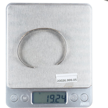 6.2" MM Rogers 14k gold/sterling silver southwestern cuff bracelet
