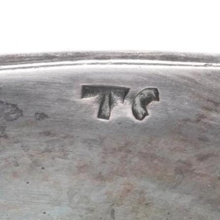 6.3" Thomas Singer vintage Navajo sterling silver chip inlay cuff bracelet
