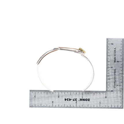 6.25" Sydney Lynch 14k gold sterling silver modernist Tourmaline cuff bracelet