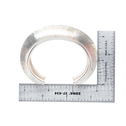 6.4" Cheyenne Harris Navajo 24k gold-Sterling silver-coral cuff bracelet