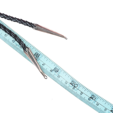 Vintage abstract sterling silver and gorgeous turquoise triangle bolo tie