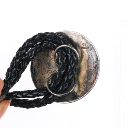 Vintage Hopi Hopicrafts Sterling silver Man in the Maze bolo tie