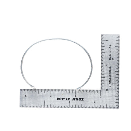 7.4" Lawrence Saufkie Hopi overlay cuff bracelet sterling silver
