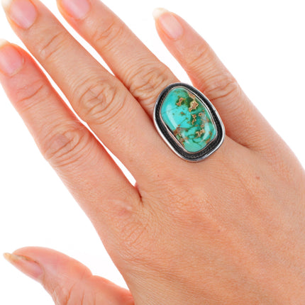 sz6.25 vintage Navajo sterling silver Royston turquoise ring