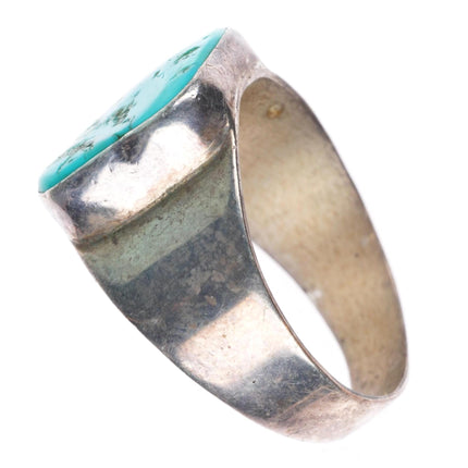 sz12.5 vintage LM southwestern sterling silver turquoise size 12.5 men's ring