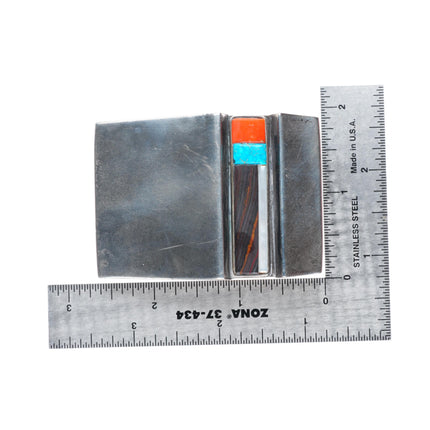 Richard Chavez Santo Domingo cobblestone sterling silver buckle for 1.5" belt