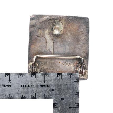 Vintage Hopi or Navajo Man in the Maze sterling silver buckle for 1.25" belt