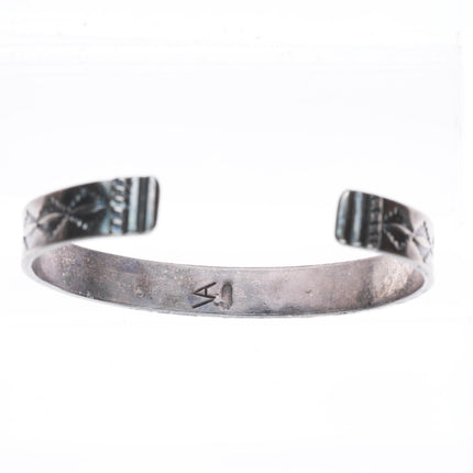 6.5" vintage Vidal Aragon Santo Domingo sterling silver cuff bracelet