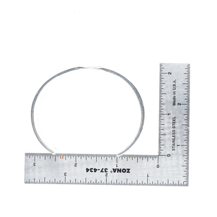 7.2" Bradley Gashwazra overlay Man in the Maze sterling silver cuff bracelet