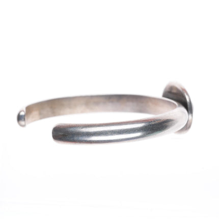6.1" L.M. Shimoda southwestern sterling silver lapis cuff bracelet