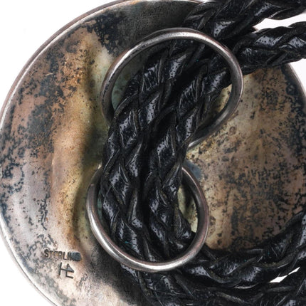 Vintage Hopi Hopicrafts Sterling silver Man in the Maze bolo tie