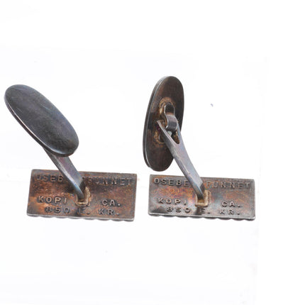 Vintage Mid Century Modern David Andersen Norway sterling silver cufflinks