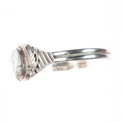 6.7" SB Navajo sterling silver Dry Creek turquoise cuff bracelet