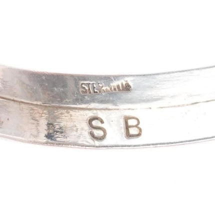 6.7" SB Navajo sterling silver Dry Creek turquoise cuff bracelet