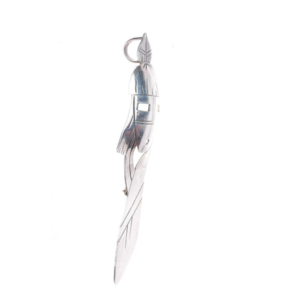 Alice Mc Shirley Navajo sterling silver maiden pendant - pin/brooch