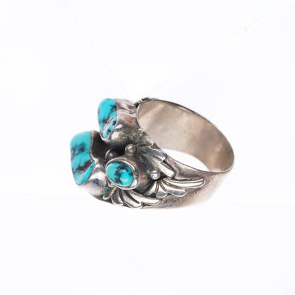 sz7.5 Annabelle Peterson Navajo sterling silver turquoise 4 stone ring