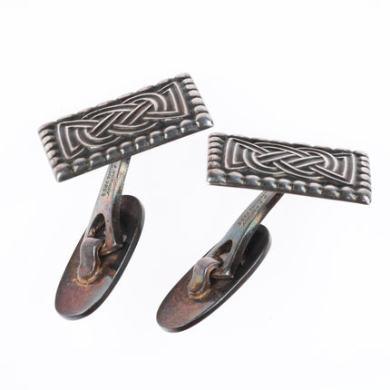 Vintage Mid Century Modern David Andersen Norway sterling silver cufflinks