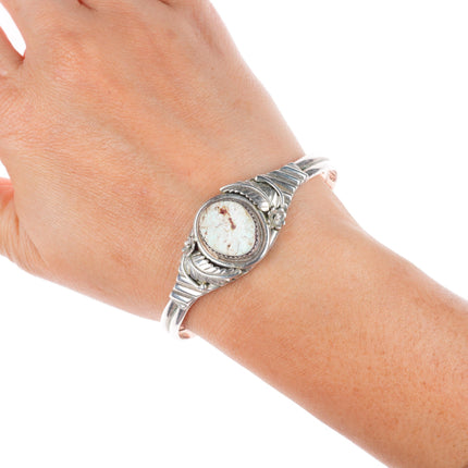 6.7" SB Navajo sterling silver Dry Creek turquoise cuff bracelet