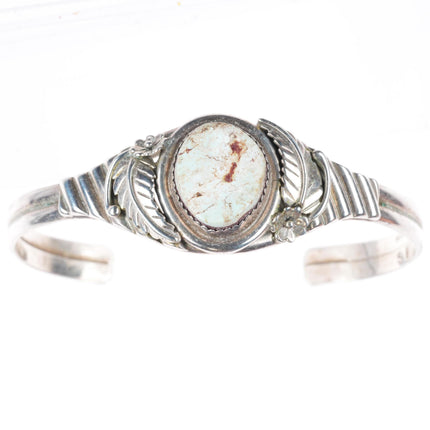 6.7" SB Navajo sterling silver Dry Creek turquoise cuff bracelet
