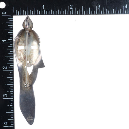 Alice Mc Shirley Navajo sterling silver maiden pendant - pin/brooch