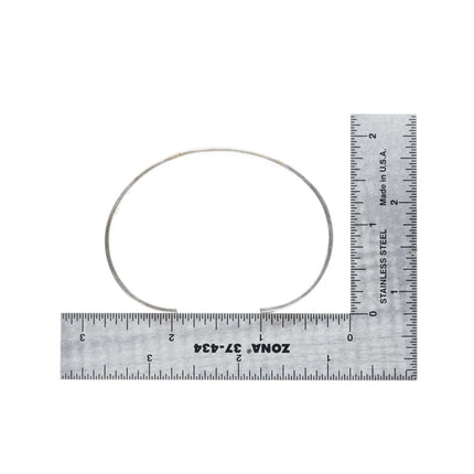 6.7" Dave Skeets Navajo 14k gold/sterling silver slim stacker cuff bracelet
