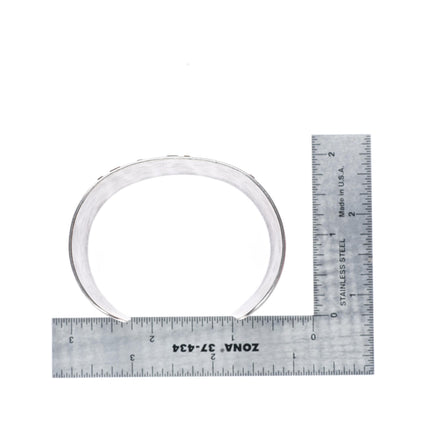 6.6" Lisa Ceccorulli 22k gold/Sterling silver Modernist cuff bracelet