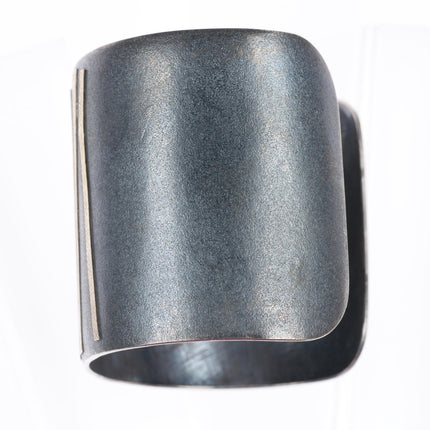6.6" Lisa Ceccorulli 22k gold/Sterling silver Modernist cuff bracelet