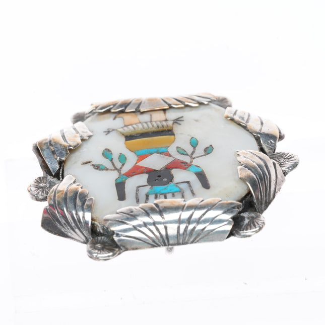 Lambert Homer Jr/Dan Simplicio Zuni sterling silver Gaan Dancer pendant/pin