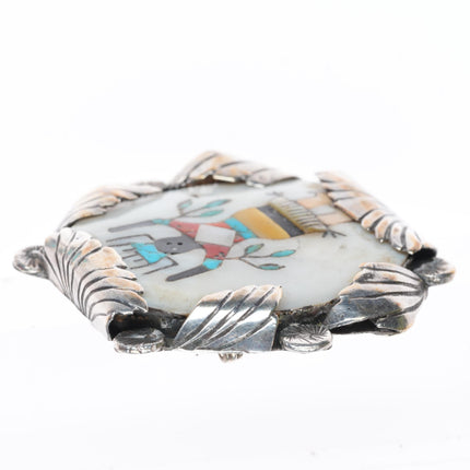 Lambert Homer Jr/Dan Simplicio Zuni sterling silver Gaan Dancer pendant/pin