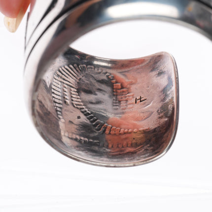 6.3" Wayne & Emory Sekaquaptewa shop Hopi-crafts sterling silver cuff bracelet