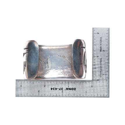 6.3" Wayne & Emory Sekaquaptewa shop Hopi-crafts sterling silver cuff bracelet
