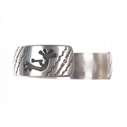7.2" vintage  David Reeves Navajo sterling silver Kokopelli cuff bracelet