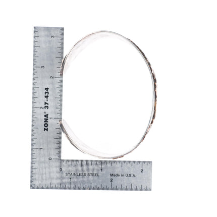 7.7" 18K/14K gold/sterling silver Alpaca-Llama Extra Wide Custom Cuff Bracelet