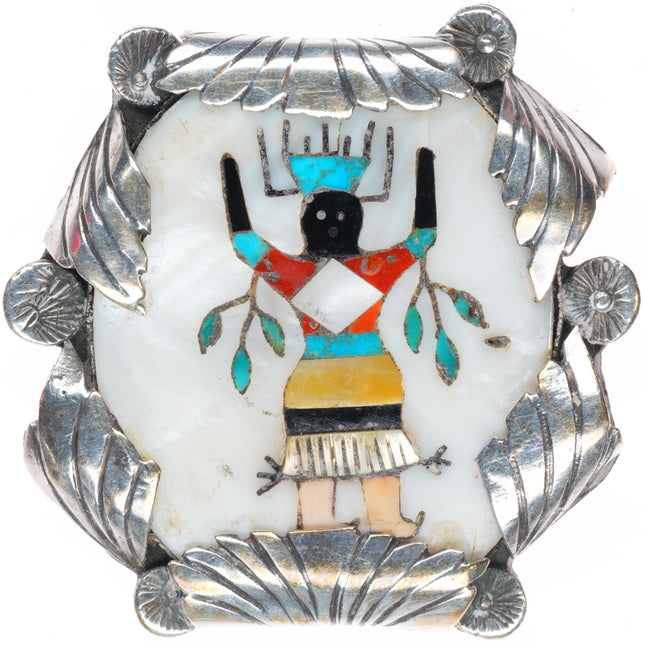 Lambert Homer Jr/Dan Simplicio Zuni sterling silver Gaan Dancer pendant/pin