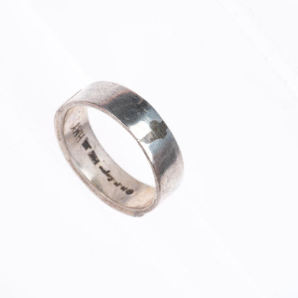 sz10 HMY for MM Rogers Native American 14k gold/sterling silver band ring