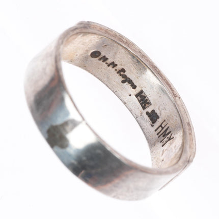 sz10 HMY for MM Rogers Native American 14k gold/sterling silver band ring