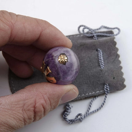 Ilias Lalaounis (1920-2013) 18k gold on Amethyst Easter Egg - Estate Fresh Austin