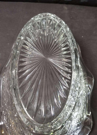 Imperial Cape Cod Large Oval ruffled Console Bowl 11.75" x 8" x 3.75" deep - Estate Fresh Austin