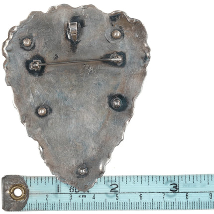 Iriniri Gemstone mounted Sterling silver box/pendant/pin - Estate Fresh Austin