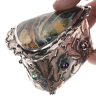 Iriniri Gemstone mounted Sterling silver box/pendant/pin - Estate Fresh Austin