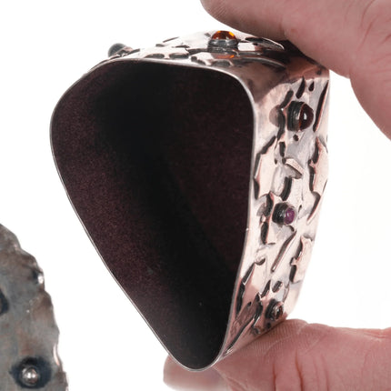 Iriniri Gemstone mounted Sterling silver box/pendant/pin - Estate Fresh Austin