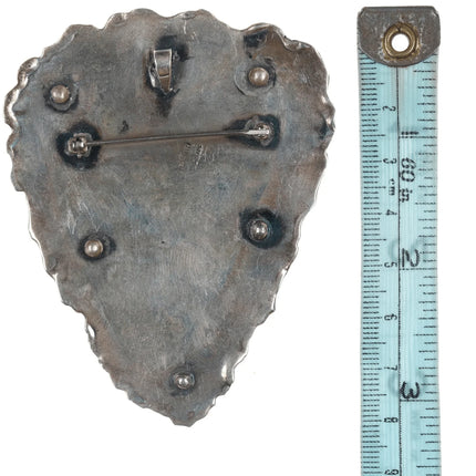 Iriniri Gemstone mounted Sterling silver box/pendant/pin - Estate Fresh Austin