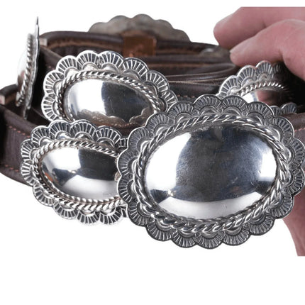 Irvin Paul Sterling Native American Concho belt - Estate Fresh Austin
