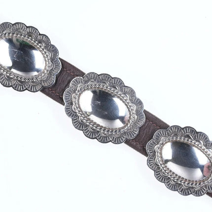 Irvin Paul Sterling Native American Concho belt - Estate Fresh Austin