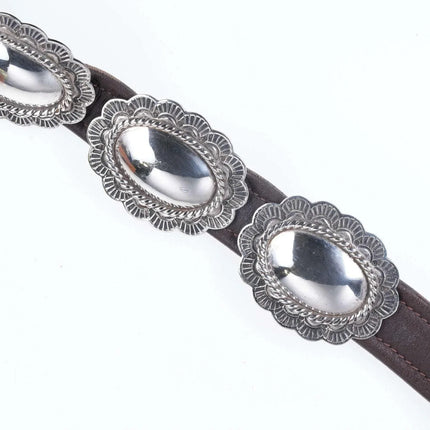 Irvin Paul Sterling Native American Concho belt - Estate Fresh Austin