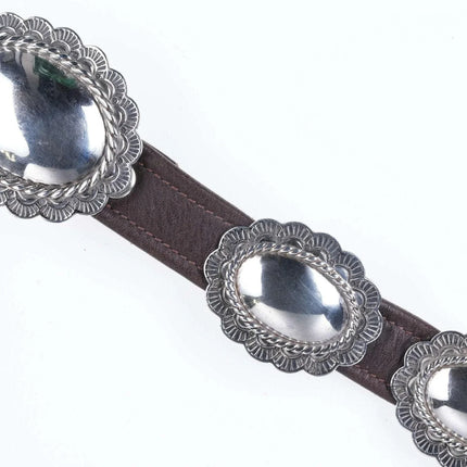 Irvin Paul Sterling Native American Concho belt - Estate Fresh Austin