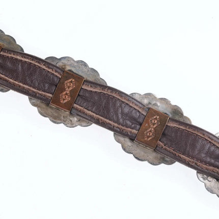 Irvin Paul Sterling Native American Concho belt - Estate Fresh Austin